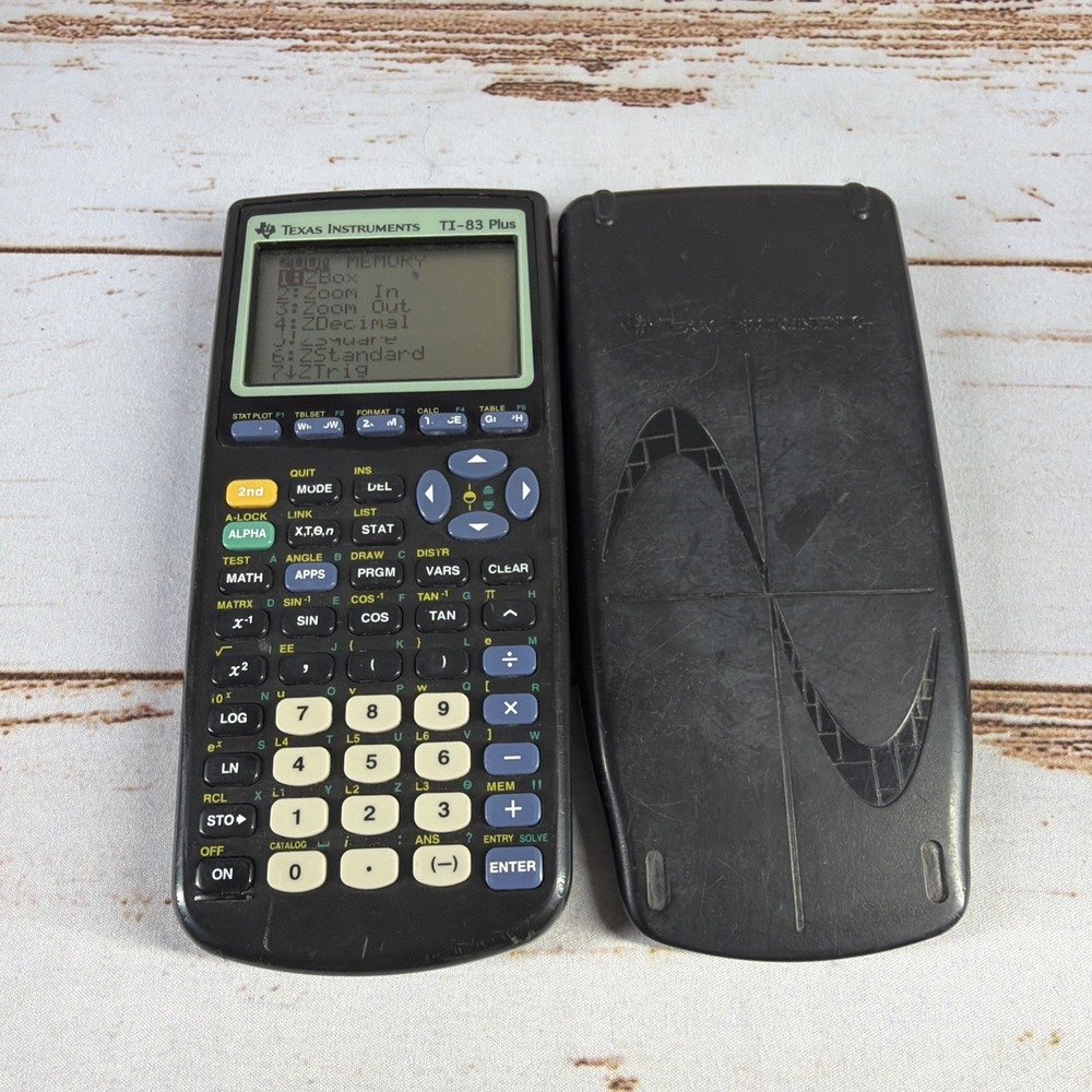 Texas Instruments TI-83 Plus Graphing Calculator T1-83 w Cover Tested Working
